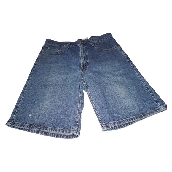 Vintage Levi’s 550 Relaxed Fit Denim Shorts Blue Jean Cutoffs 90s USA Made Style - Picture 1 of 6